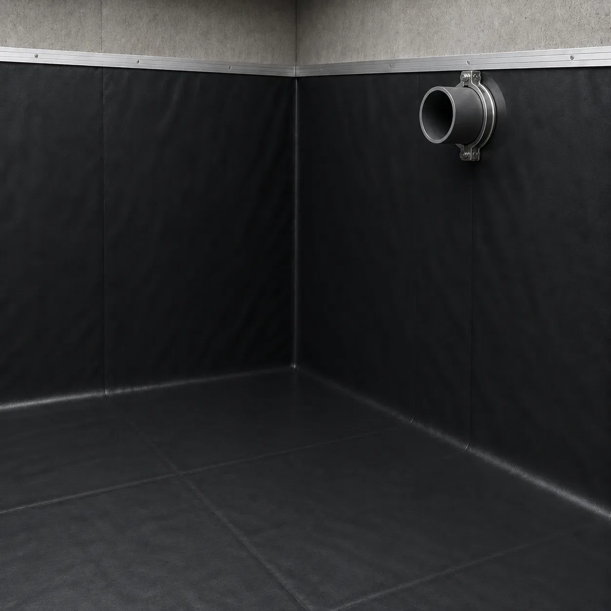 Zisternenabdichtung mit PVC-Folie in einer Regenwasserzisterne